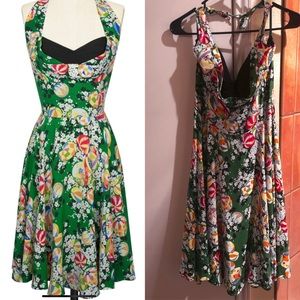 Lena Green Kimono Dress